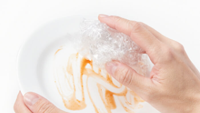 食器に敷いて節水対策丸めてスポンジ代わりにも！