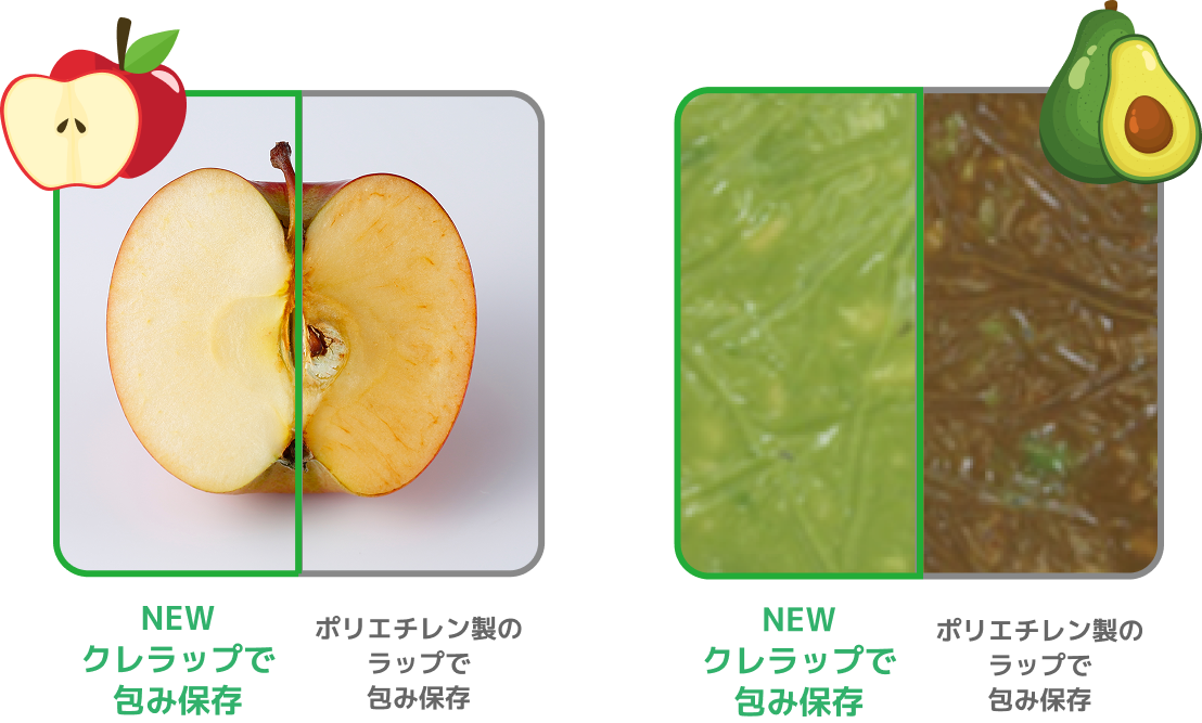 NEW クレラップで包み保存 ポリエチレン製のラップで包み保存 NEW クレラップで包み保存 ポリエチレン製のラップで包み保存