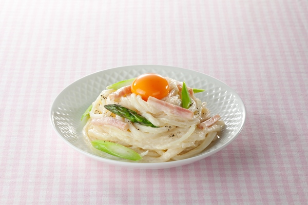 クッキングシートに包んでレンチン調理♪ 受かるボナーラうどん