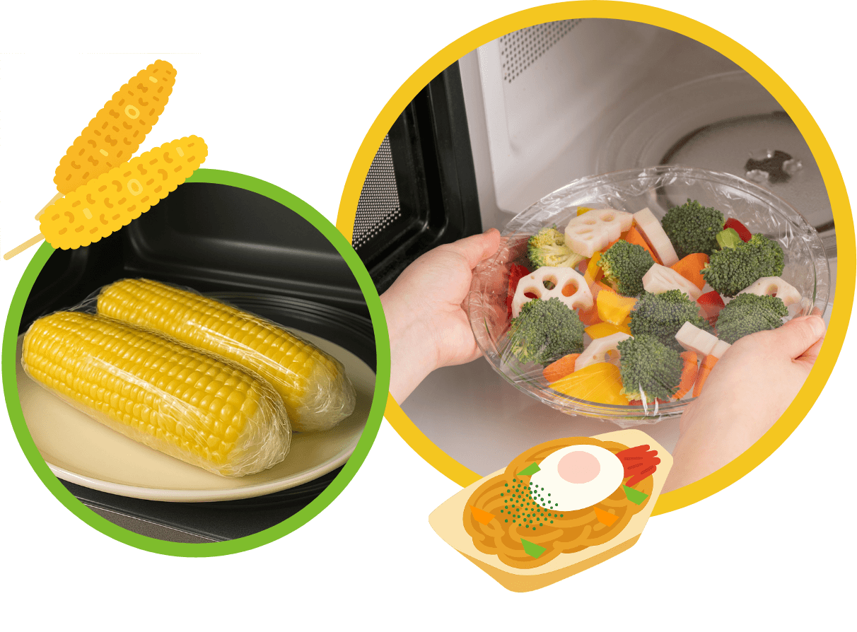 食品の調理にも便利！