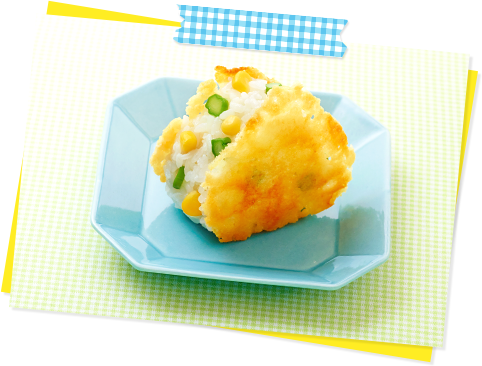 Recipe1 チーズのカリカリおにぎり